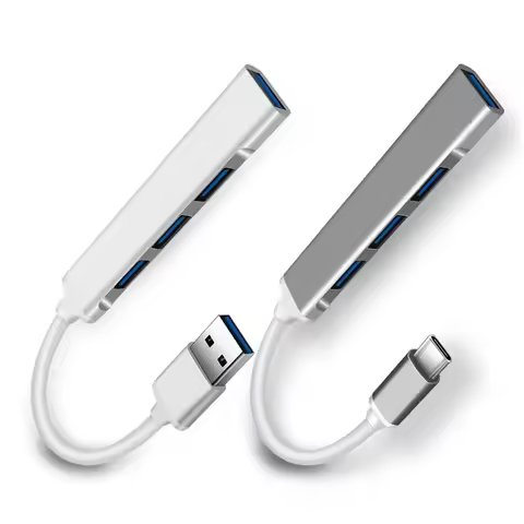 Hot Sale 4 Port USB 3.0 Hub Type C 3.1 OTG Splitter Adapter, Multi Port USB Dock Compatible with Mac