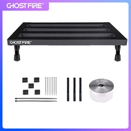 บอร์ดแพดเดิลกีตาร์ GHOSTFIRE อะลูมินัมอัลลอย1.76lb เอฟเฟกต์เบามาก Pedalboard 19.8 X 11.5 SPL-04