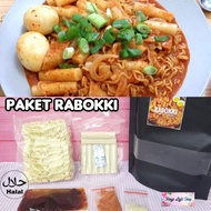 Rabboki Package Filled With halal ramen Rice Cake tteokbokki toppoki topoki