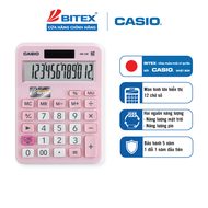 Máy tính CASIO MX-12B-PK Màu Hồng