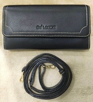 Delonchi กระเป๋าสตางค์ พร้อมสายสะพาย และสายคล้องมือ ฟังก์ชั่นเยอะ ใส่ได้ทั้งแบงค์ บัตร เหรียญ โทรศัพ