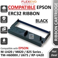 Compatible Ribbon for Epson ERC 32 ERC32 ERC-32 ( Black / Purple ) M-U420 M820 825 Series TM-H6000II