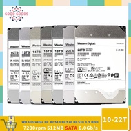 WD Ultrastar 10TB 12TB 14TB 16TB 18TB 20TB 22TB Enterprise Hard Drive 7200 RPM 512e SATA 6Gb/s 512MB