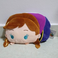 Authentic Disney Tsum Tsum Frozen Anna Plush Zip Case Pouch Bag