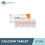 Calcidin 10 Tablet - Suplemen Kalsium Tulang dan Gigi