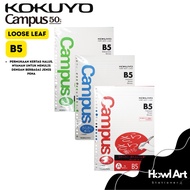 KOKUYO Campus Loose Leaf B5 Refill Binder 26 Ring – 836A / S836A / 836BN / S836B / 837S - 5N 7mm | 6