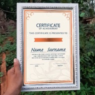 11R FRAME A4/ 11R FRAME CARVED MOTIF A4 SIZE 11R A4 FIGURA FRAME/ WHITE CARVED