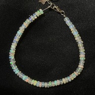 異彩。 Opal 蛋白石手鍊。女巫彩寶nuwn jewelry