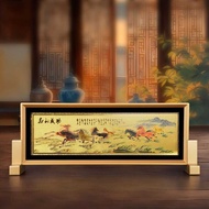 2026 Year of the Horse Photo Frame Ornaments Horse to Success Gold Foil Painting Photo Frame Crafts 