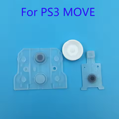 For Sony Play Station 3 PS3 Move Controller Silicone conductive Rubber Button Pad Set For PS4 VR