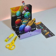 Neenkids Solar System Space Planet Diorama Learn to Recognize Crafting Educational Children's Toys