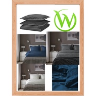 Duvet cover 200x200 cm and 2 pillowcases 50x80 cm neutral color classic luxury HAMPFLOCKEL Duvet cov