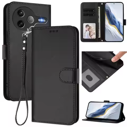 Luxury Case For Xiaomi Poco F3 F5 F6 F7 Pro Leather Wallet Case Funda For Poco F7 Ultra Magnetic Fli