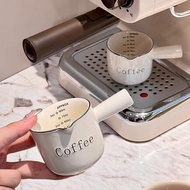 Light Luxury High-End Exquisite Coffee Cup with Scale Measuring Cup Espresso Extract Cup Milk Cup Ce