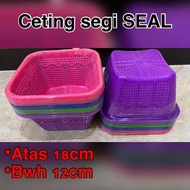 TERMURAH!!! 50pcs ceting segi seal / wakul berkat/ wadah tempat nasi grosirr