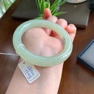 秒殺價 收藏級天然和田玉晴水料玉鐲 圈口57MM 無瑕疵 無雜質