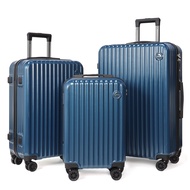 Aklsvion Luggage Set PC+ABS Ten colors 3 Piece Suitcases Carry on Luggage Hardside Luggage with Spin