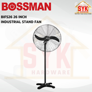 SYK Bossman BIFS26 26 Inch Industrial Stand Fan 2 Blade Electric Floor Stand Fan Kipas Berdiri Angin