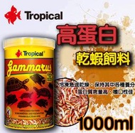 蝦兵蟹將【波蘭Tropical-德比克】U-T10326 高蛋白 乾蝦 飼料【1000ml/1L】兩棲 烏龜 全蝦