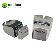 MEIHUAA Opening Rings, Vent Keyboard Adjustable  Anything Rings,  Decompression Unique Metal Stateme