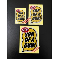 Sticker STP sticker pantul cahaya sticker print motor