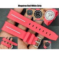 สายนาฬิกาแบบยางรุ่น Megatron Curved End Rubber for Omega X Swatch Rolex Sport 20mm Omega Speedmaster