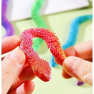 Multicolor Simulation 3D Printed Snake Model Toy, 3D Printed Jointed Snake - Children's Play