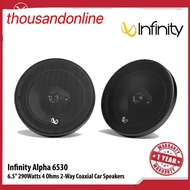 INFINITY ALPHA 6530 6.5” 290 WATTS 4 OHMS 2-WAY COAXIAL CAR SPEAKER