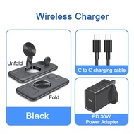 ZUZG 3-IN-1 Portable Wireless Charger Stand Dock For Apple Watch 10 9 8 7 AirPods iPhone 17Pro max 1