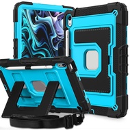 For iPad Air 11 2024 Air 6 M2 2025 M3 Air 4 5 10.9" Kids Case iPad 7 8 9 10.2 Safe Shockproof Stand 