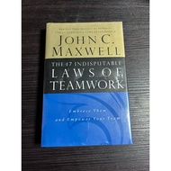 THE 17 INDISPUTABLE LAWS OF TEAM WORK by JOHN MAXWELL (HARDCOVER)