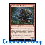 Yavimaya Steelcrusher (Creature-Ape Warrior) Red Mv2 Pw2/Tn2 Enlist Destroy Magic The Gathering Card