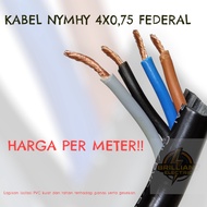 CABLE CONTENTS 4 STRANDS/NYMHY 4X2.5 MM FEDERAL SNI LMK PURE COPPER