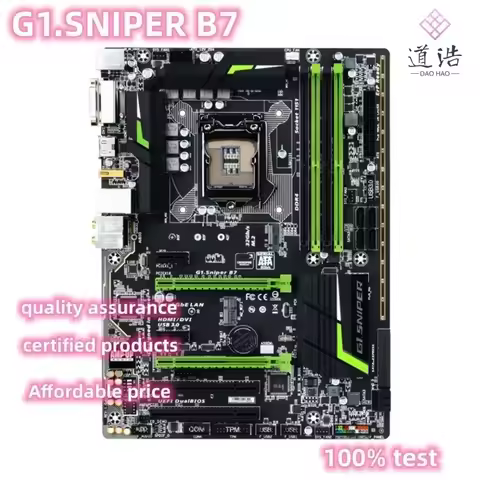 For G1.SNIPER B7 Motherboard 64GB M.2 HDMI DVI-D SATA3.0 LGA 1151 DDR4 ATX B150 Mainboard 100% Teste