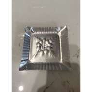 10 pcs Piring Kue / Piring Ulang Tahun/ Piring Kertas/ Piring Tart Silver / Piring Kue Tart