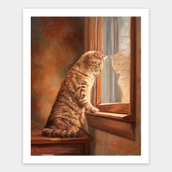 Pintoo Puzzle Lucie Bilodeau - Peering Out the Window 500 H2282