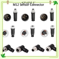 SIMPLESHOP M12 Sensor Connector, Male Female Socket Connector M12 Aviation Plug, Angle M12 Sensor Ca