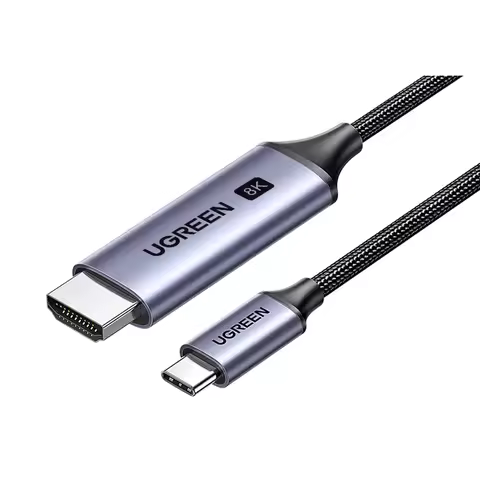 UGREEN USB C to HD-MI 2.1 Cable 8K@60Hz 4K@240Hz 1.5M Type C to HD-MI Ultra High-Speed Cord HDR HDCP