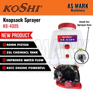 KOSHI KS-4325 (2 TANK) 43CC 25L Portable Knapsack Power Sprayer Pam Racun