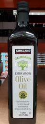 【小如的店】COSTCO好市多代~KIRKLAND 美國加州初榨橄欖油(每瓶1公升)玻璃瓶