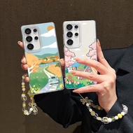 Green Wind Path Oil Painting Phone Case For Realme 5 5S 5i 6i 7i 14X Note 50 C21 C15 C11 C17 C73 C51