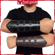 WIN Punk Medieval Men Cosplay Costume Accessories Armor Bracer Knight Arm Wristband
