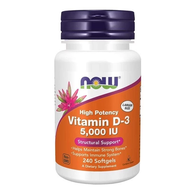 Now Foods วิตามิน D3 5000 IU บรรจุ 120 เม็ด Now Foods Vitamin D3 5000 Iu Contains 120 Tablets.