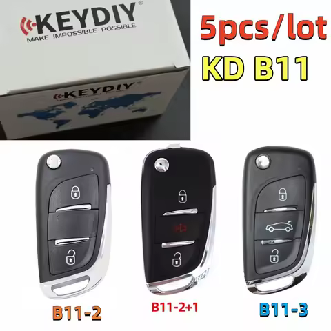 5pcs KEYDIY KD B11 B11-2 B11-2+1 B Series KD Remote Key for KD900 KD-X2 KD-MAX