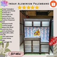 RAK PIRING 3 PINTU ALUMINIUM PALEMBANG