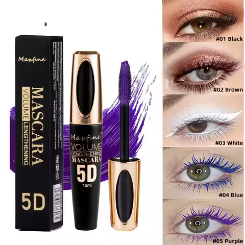 Waterproof Anti-sweat Mascara Lengthens Eyelashes Extension Blue Silk Fiber Mascara Female Non-smudg