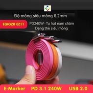 Egiozr EZ11 240w USB-C Magnetic Charging Cable | EMarker chip