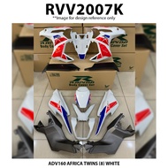 Cover Set Rapido Honda ADV160 ADV 160 Africa Twins (8) White Motor Body Set Accessories Spare Parts 