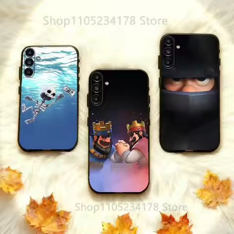 Phone Case For Samsung Galaxy A73,31,32,72,41,53,52,71,22,5G,Note,J7,8,9 C-Clash GAME Royale Soft Bl