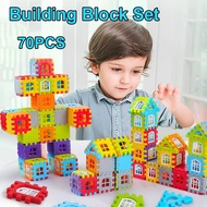 70PCS House Building Blocks for Kids Assemble Toys Mainan Rumah Blok Kanak Kanak 积木玩具